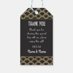 Gatsby Obrigado Casamento das Etiquetas dos anos 2