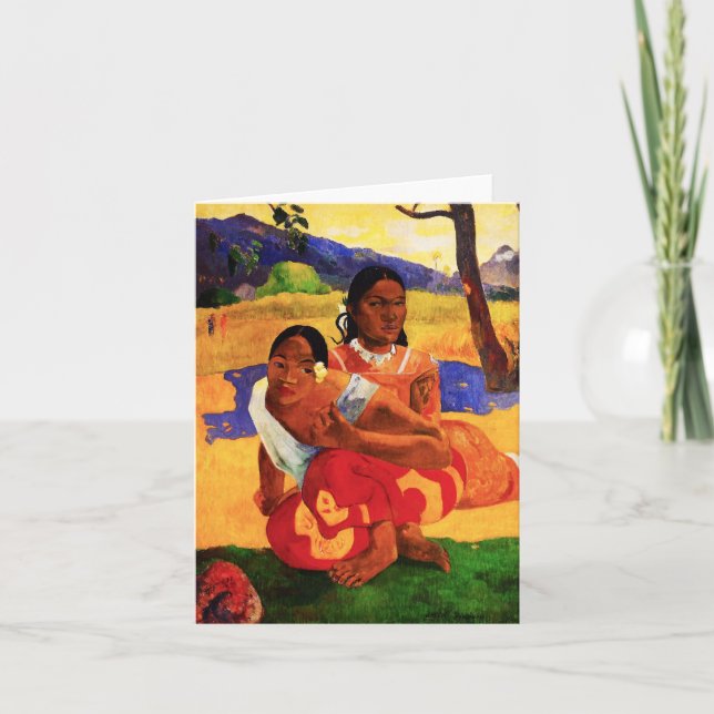 Gauguin quando for você que obtem o cartão de nota (Frente)