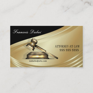 Gavel Lawyer Attorney Law Firme Cartão de visita