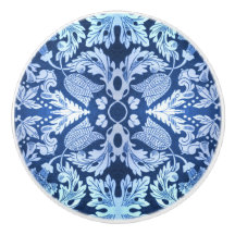 Gaveta de padrão azul vitoriano