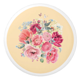 Gaveta para o quarto - Manípulo de cerâmica - Flor