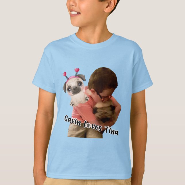 Gavin ama t-shirt Tina (Frente)