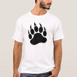 Gay Bear garra Preto e Branco efeito 3D - Camiseta
