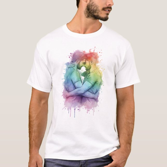 GAY COUPLE T-Shirt | Gay Pride for Men | LGBTQ (Frente)