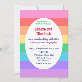 Gay de Convite de Casamento/Casal Lésbica