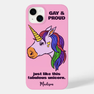 Gay de Texto Personalizado Unicorn