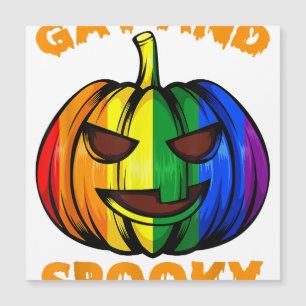 Gay e Spooky Halloween Rainbow Pumpkin LGBTQ+ Ga