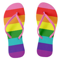 Gay LGBT do arco-íris Chinelos adultos Precintas d