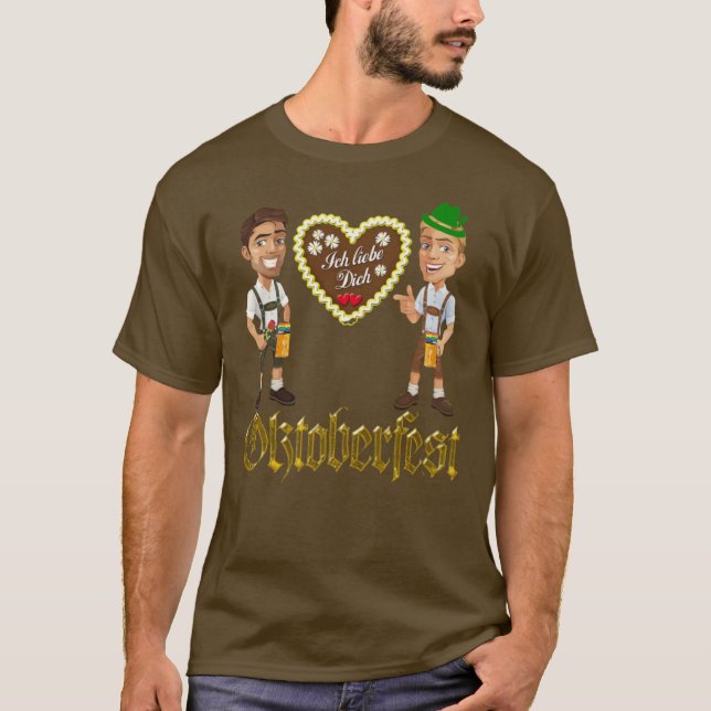 Gay LGBTQIA+ Oktoberfest T-Shirt (Frente)