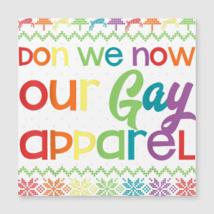 Gay Natal Engraçado LGBT Don We Now Our Gay Appare