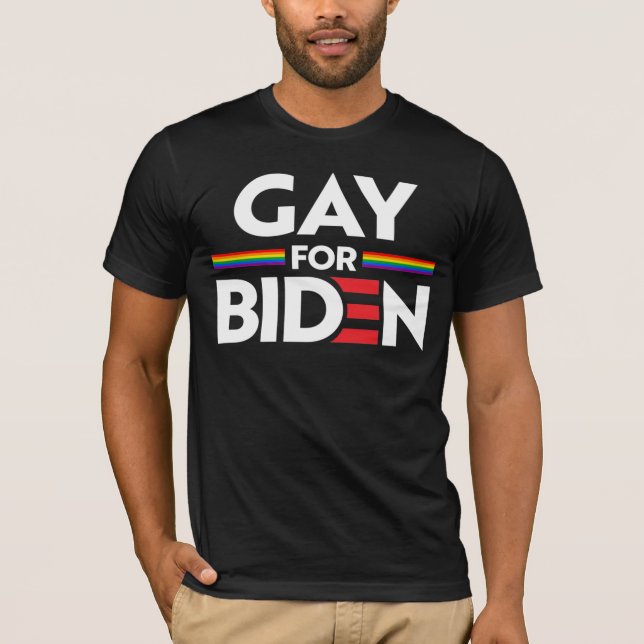 GAY PARA JOE BIDEN T-Shirt (Frente)