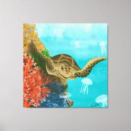 GB Print on canvas turtle