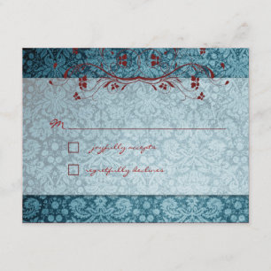 GC   Bejewelt Turquoise & Red RSVP