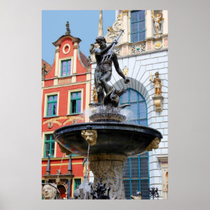 Gdansk histórico, poster do Polônia