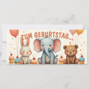 Geburtstagsfreude mit tierischen Freunden