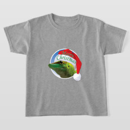Gecko de Natal - Camisa Básica para Crianças