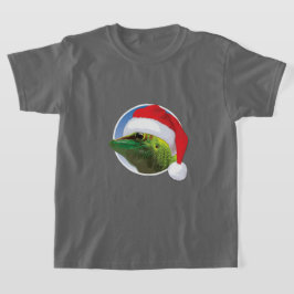 Gecko de Natal - Camisa Básica para Crianças