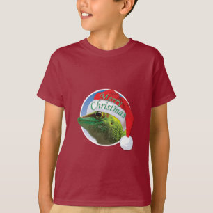 Gecko de Natal - Camisa Básica para Crianças