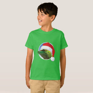 Gecko de Natal - Camisa Básica para Crianças