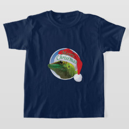 Gecko de Natal - Camisa Básica para Crianças