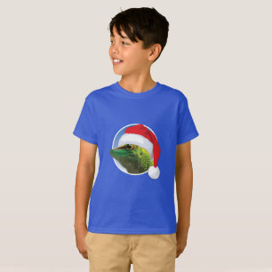 Gecko de Natal - Camisa Básica para Crianças