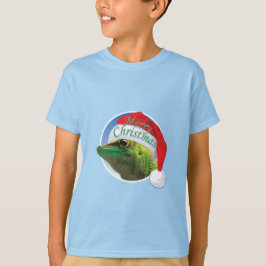 Gecko de Natal - Camisa Básica para Crianças