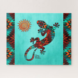 Gecko Lizard E Sun Jigsee Quebra-cabeça