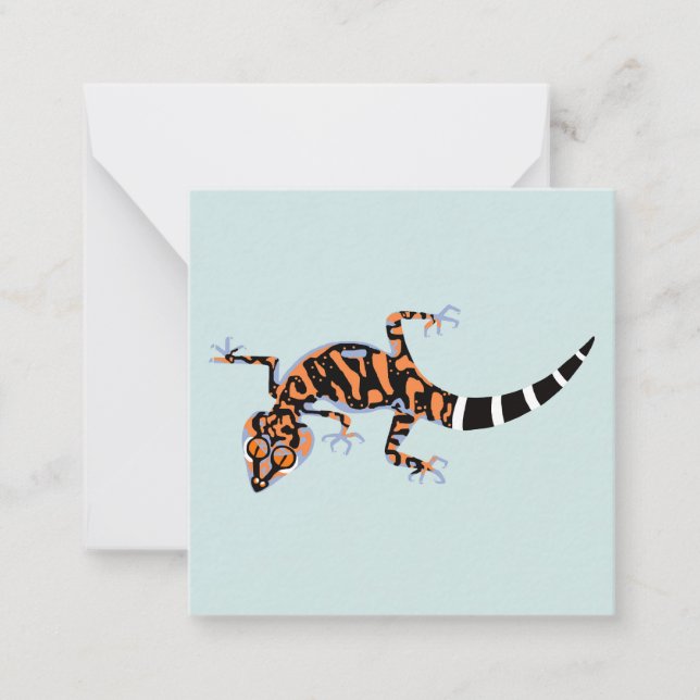 Gecko no chão de Kuroiwa - Cartão de animanote ame (Frente)