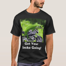 Gecko Rider Dark, Camiseta Verde Havaiana
