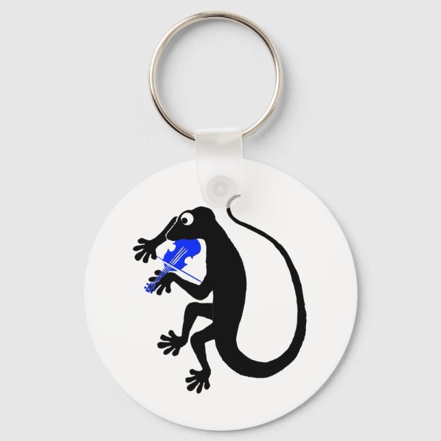 Gecko Violin Chaveiro (Frente)