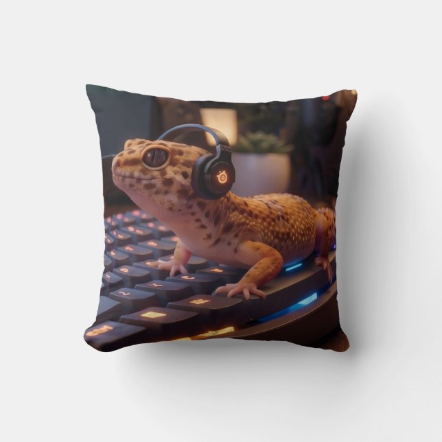 GeckoDev // Almofada Lombar para Programador Cyber (Frente)