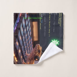 GeckoDev // Toalha de Programador Cyberpunk Person