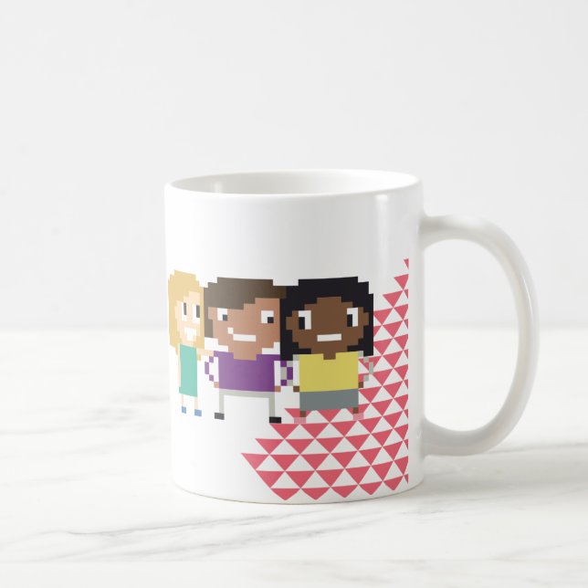 Geek da menina X - melhore junto - caneca de café (Direita)