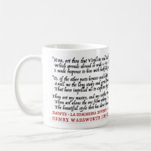 Geek Dante Longfellow do Lit - caneca