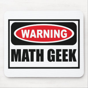 GEEK de advertência Mousepad da MATEMÁTICA