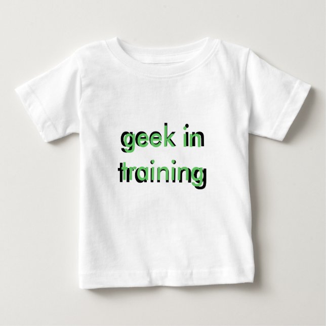 geek na camisa trianing da criança T (Frente)