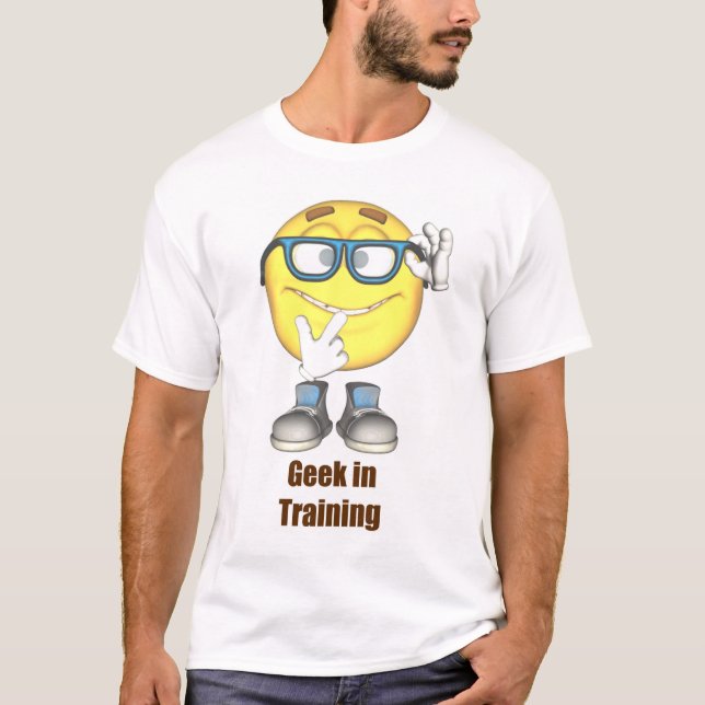 Geek no t-shirt do treinamento (Frente)