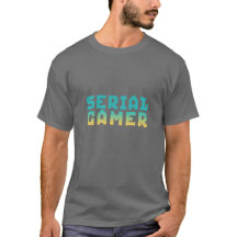 Geek T-Shirt Engraçado do Jogador Serial