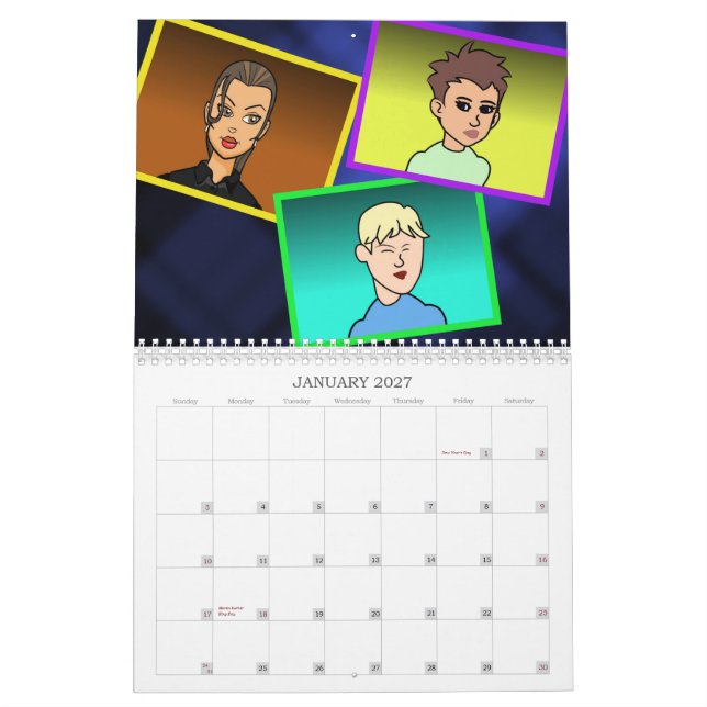 Geez calendário de Louise 2016 (Jan 2027)