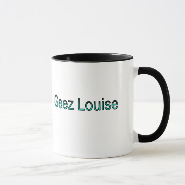Geez caneca de Louise com título (Direita)