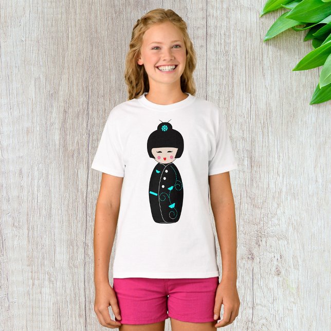Geisha Cartoon Girls T-Shirt (Criador carregado)