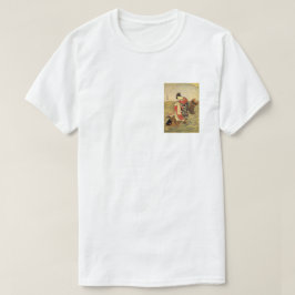 Geisha dando uma volta em seu camiseta de peixe ko