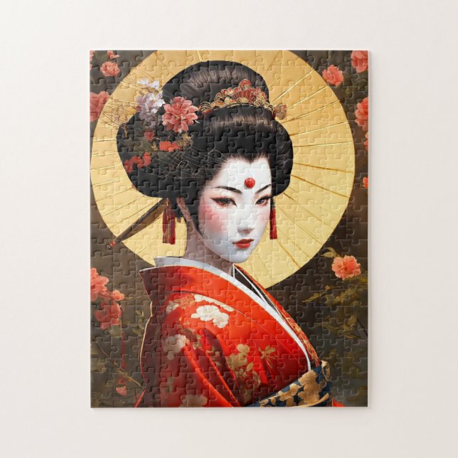 Geisha Girl Quebra-cabeça (Vertical)
