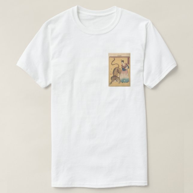 Geisha & Leopard T-Shirt (Frente do Design)