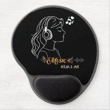 Mouse Pad Amante de Música Minimalista