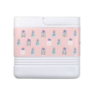 Geladeirinha Portátil O abacaxi cor-de-rosa pode refrigerador