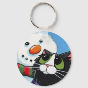 Gelado e Sox - chaveiro do gato do Natal