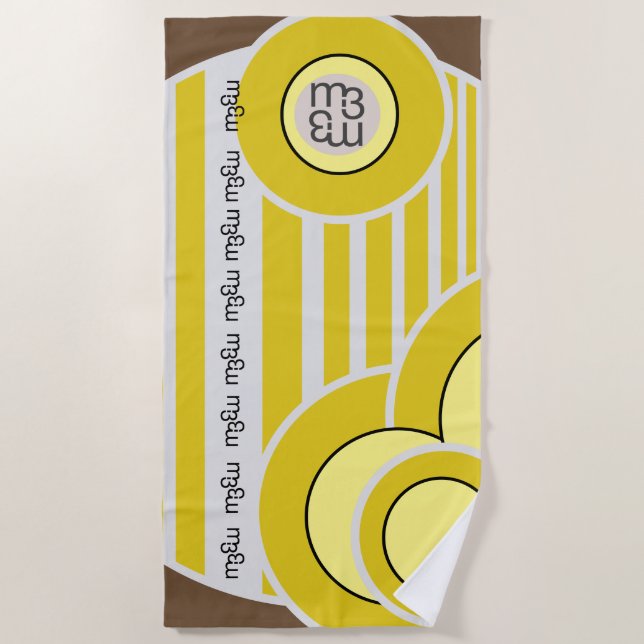 GELATO AL LIMONE: toalha de praia | m3galeryStudio (Frente)