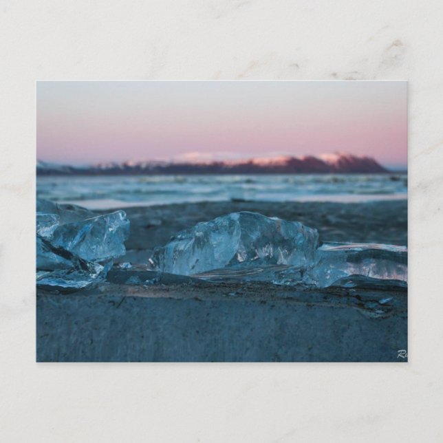 Gelo e montanhas, cartão postal (Frente)