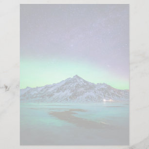 Gelo e neve Aurora Borealis Via Látea Islândia